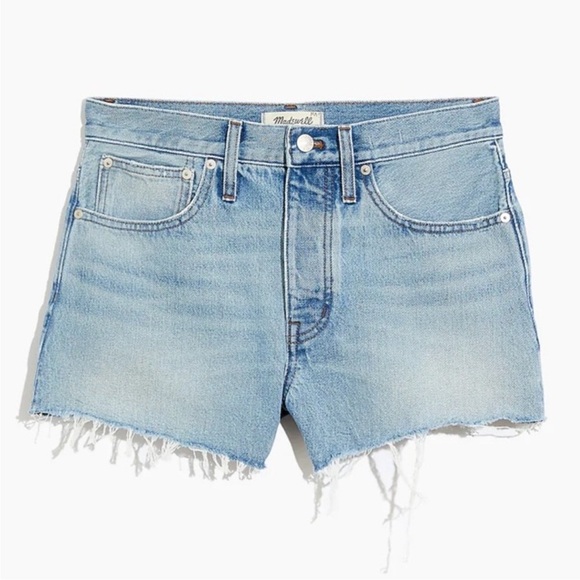 Madewell Relaxed Denim Shorts Size 23 Rosemount Wash Destroyed Hem Edition - Picture 5 of 12